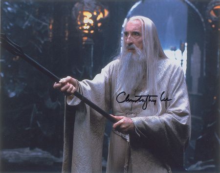 Lot #34 Christopher Lee Signed Photograph Signed