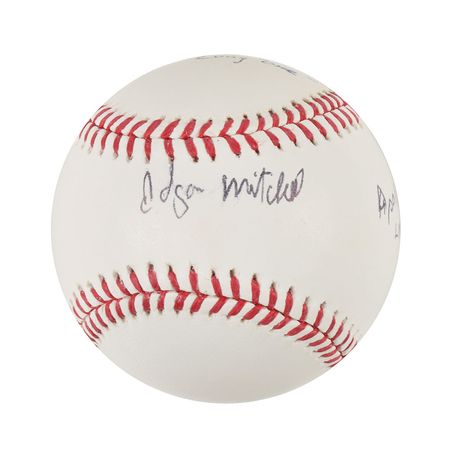Lot #501 Edgar Mitchell Baseball - Image 1