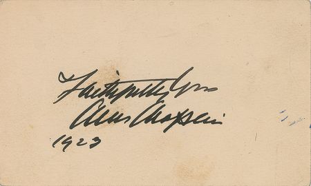 Lot #840 Charlie Chaplin Signature - Image 1
