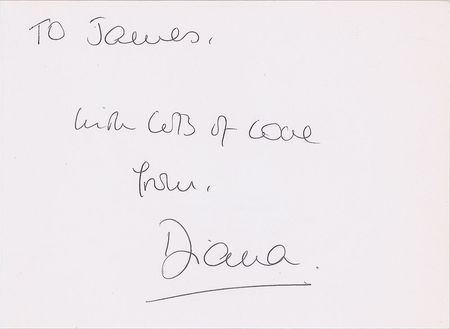 Lot #302 Princess Diana Card - Image 1