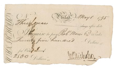 Lot #252 Robert Morris Signed Document - Image 2