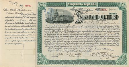 Lot #345 Henry Flagler Signed Document - Image 1