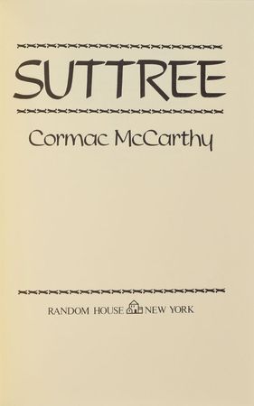 Lot #645 Cormac McCarthy Book - Image 1