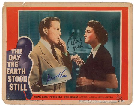 Lot #24 The Day the Earth Stood Still Signed Lobby