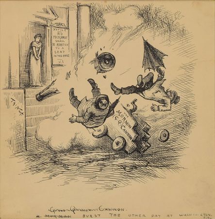 Lot #533 Thomas Nast: Original Harper's Weekly political cartoon by Thomas Nast - Image 2