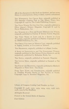 Lot #114 Ray Bradbury: A Medicine for Melancholy Signed Book - Image 2