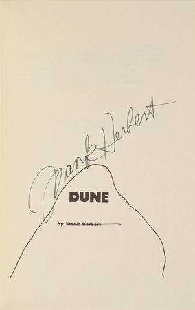 Lot #101 Frank Herbert: Dune Signed Book Book - Image 1