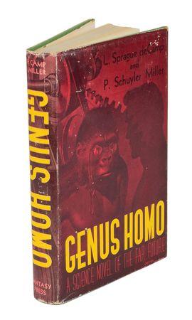Lot #97 L. Sprague de Camp and P. Schuyler Miller: Genus Homo Signed Book - Image 3