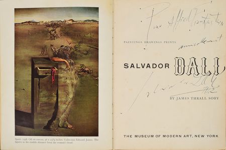 Lot #525 Salvador Dali: Inscribed to an art critic in '42 - Image 1