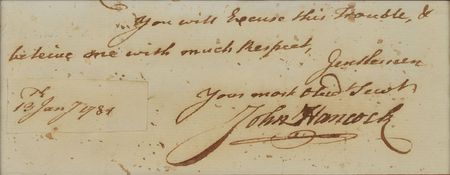 Lot #249 John Hancock: Fabulous war-dated signature of the most prominent Declaration signer - Image 2