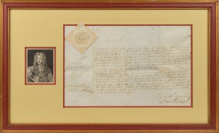 Lot #300 King James II Signed Document - Image 1