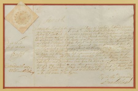 Lot #300 King James II Signed Document - Image 2