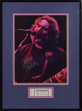 Lot #692 Grateful Dead: Jerry Garcia Signed Photograph - Image 1