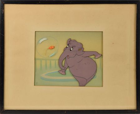 Lot #562 Elephanchine Production Cel from Fantasia Production Cel - Image 1