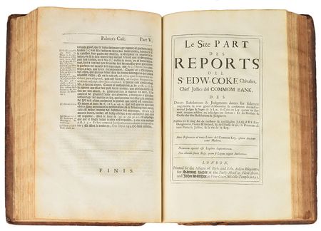Lot #140 James Buchanan: Influential 1697 legal reports from Buchanan's personal library - Image 2