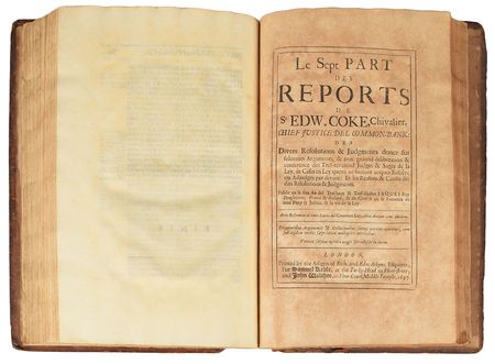 Lot #140 James Buchanan: Influential 1697 legal reports from Buchanan's personal library - Image 3