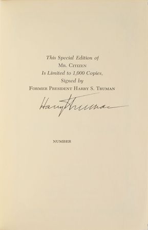 Lot #242 Harry S. Truman Book - Image 1