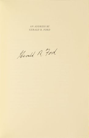 Lot #211 Gerald Ford - Image 1