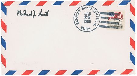 Lot #468 Challenger: Postal covers signed by the Challenger crew - Image 2