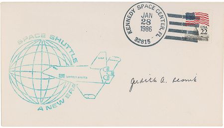Lot #468 Challenger: Postal covers signed by the Challenger crew - Image 4