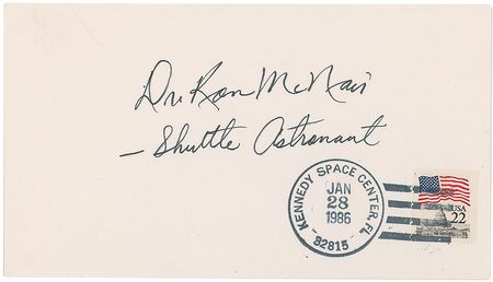 Lot #468 Challenger: Postal covers signed by the Challenger crew - Image 6