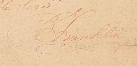 Lot #247 Benjamin Franklin: Rare twice-signed handwritten letter home from England while fighting the 1765 Stamp Act - Image 2