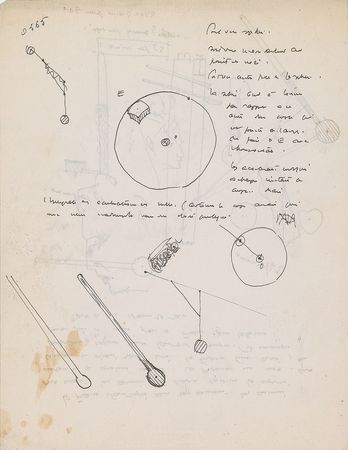 Lot #619 Antoine de Saint-Exupery: Unique scientific notes and sketches by the Little Prince author - Image 1