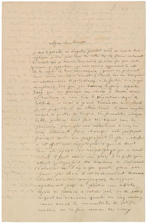 Lot #598 Theophile Gautier: “Bawling phrases in Flaubert’s manner and rhythm that will drive the bourgeoisie up the wall” - Image 1