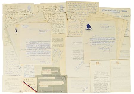 Lot #837 Josephine Baker: Extensive correspondence with her dressmaker - Image 1