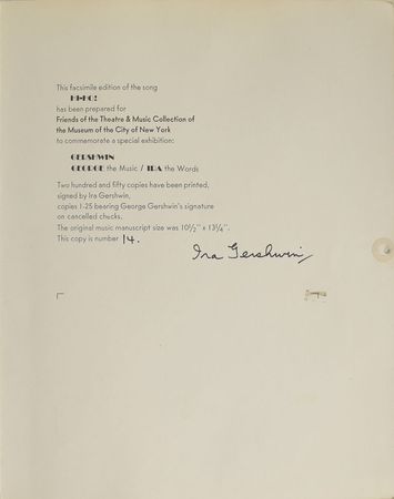 Lot #670 George and Ira Gershwin: Unique 'Hi-Ho!' Gershwin brothers presentation - Image 4