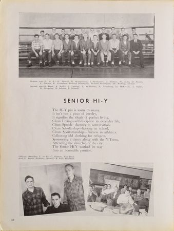 Lot #459 Neil Armstrong: Early Armstrong signature in a rare 1947 Wapakoneta yearbook - Image 4