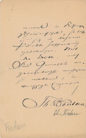 Lot #599 Theodor Fontane Handwritten Letter Signed - Image 2