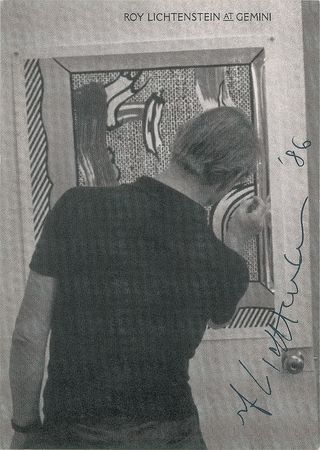 Lot #547 Roy Lichtenstein Signed Photograph - Image 1