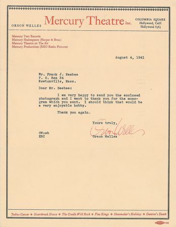 Lot #866 Orson Welles Group Lot - Image 2