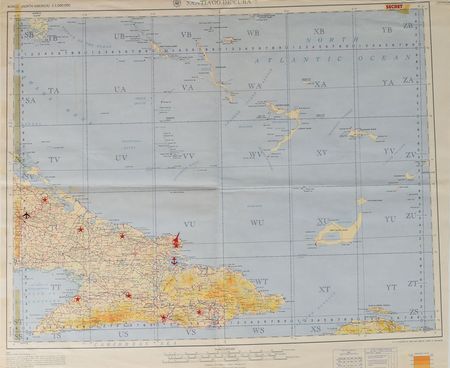 Lot #175 John F. Kennedy: President Kennedy's 'victory map' used during the Cuban Missile Crisis - Image 2