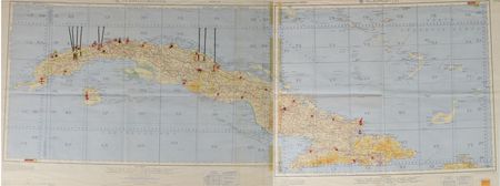 Lot #175 John F. Kennedy: President Kennedy's 'victory map' used during the Cuban Missile Crisis - Image 1