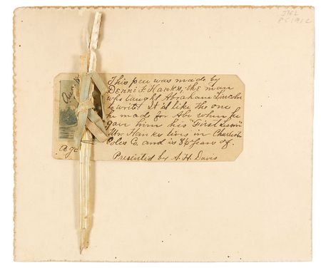 Lot #143 Abraham Lincoln: Pen made by Lincoln’s childhood writing tutor - Image 1