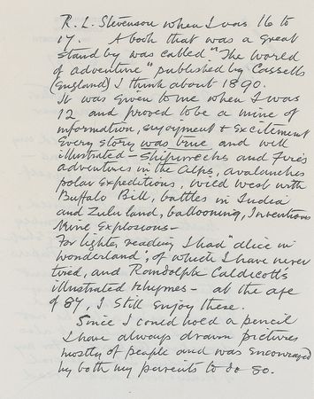 Lot #538 Ernest Shepard: “Since I could hold a pencil I have always drawn pictures” - Image 2