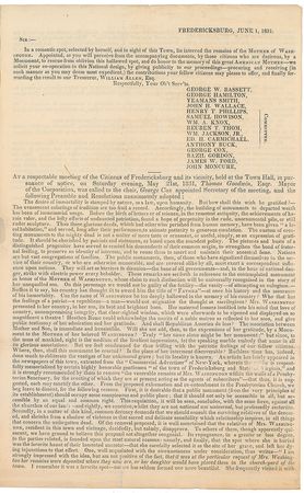 Lot #123 George Washington: Monument campaign for a 