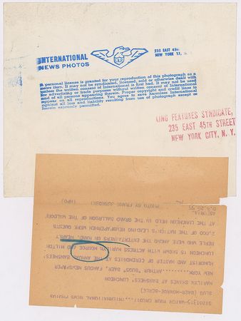 Lot #956 Marilyn Monroe and Milton Berle Photograph - Image 2