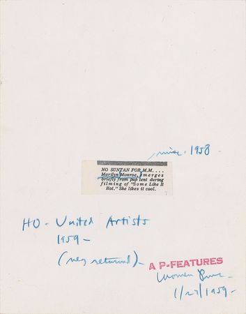 Lot #950 Marilyn Monroe Photograph - Image 2