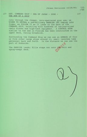 Lot #21 Contact Production-Used Script Script - Image 1