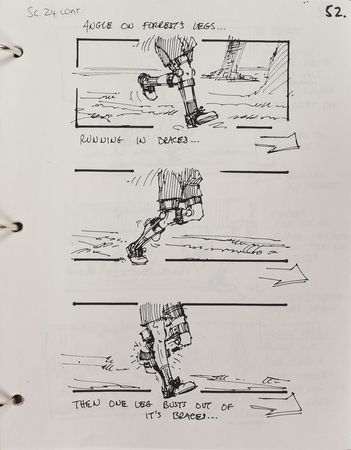 Lot #841 Forrest Gump: Forrest Gump storyboard issued to the film's production illustrator - Image 3