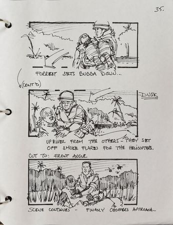 Lot #841 Forrest Gump: Forrest Gump storyboard issued to the film's production illustrator - Image 4