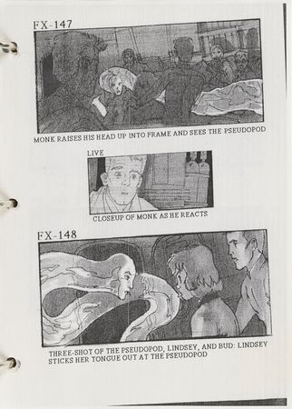 Lot #11 The Abyss Storyboard: Phenomenal visual effects storyboard for The Abyss - Image 12