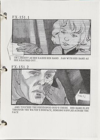 Lot #11 The Abyss Storyboard: Phenomenal visual effects storyboard for The Abyss - Image 13