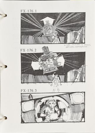 Lot #11 The Abyss Storyboard: Phenomenal visual effects storyboard for The Abyss - Image 7