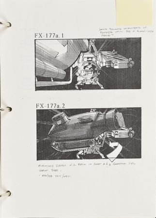 Lot #11 The Abyss Storyboard: Phenomenal visual effects storyboard for The Abyss - Image 6