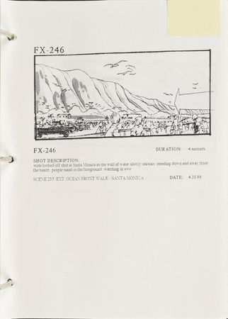 Lot #11 The Abyss Storyboard: Phenomenal visual effects storyboard for The Abyss - Image 9