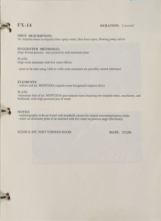 Lot #11 The Abyss Storyboard: Phenomenal visual effects storyboard for The Abyss - Image 2